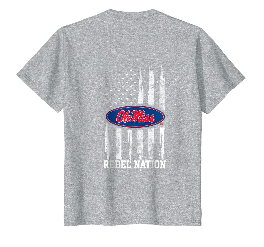 Funny shirts V-neck Tank top Hoodie sweatshirt usa uk au ca gifts for Ole Miss Rebels Nation Flag T-Shirt - Apparel 2270505