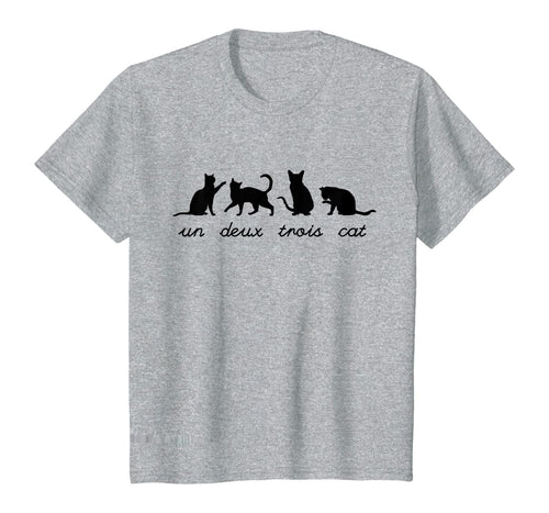 Funny shirts V-neck Tank top Hoodie sweatshirt usa uk au ca gifts for Un Deux Trois Cat Cute Funny French Pun Cat Lovers Gift T-Shirt 839720