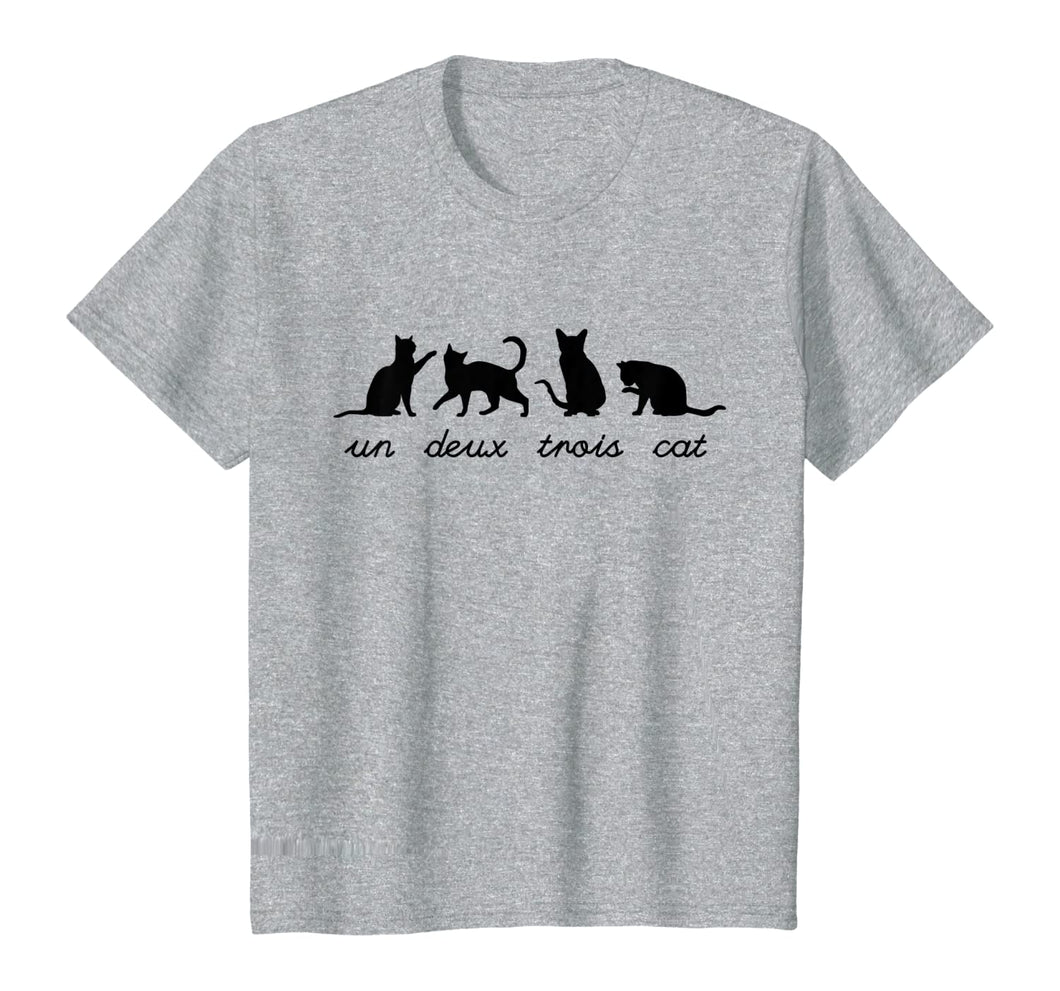 Funny shirts V-neck Tank top Hoodie sweatshirt usa uk au ca gifts for Un Deux Trois Cat Cute Funny French Pun Cat Lovers Gift T-Shirt 839720