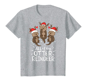 Funny shirts V-neck Tank top Hoodie sweatshirt usa uk au ca gifts for Otter Reindeer Deer Antler Moose Christmas Xmas Gift Present T-Shirt 127544