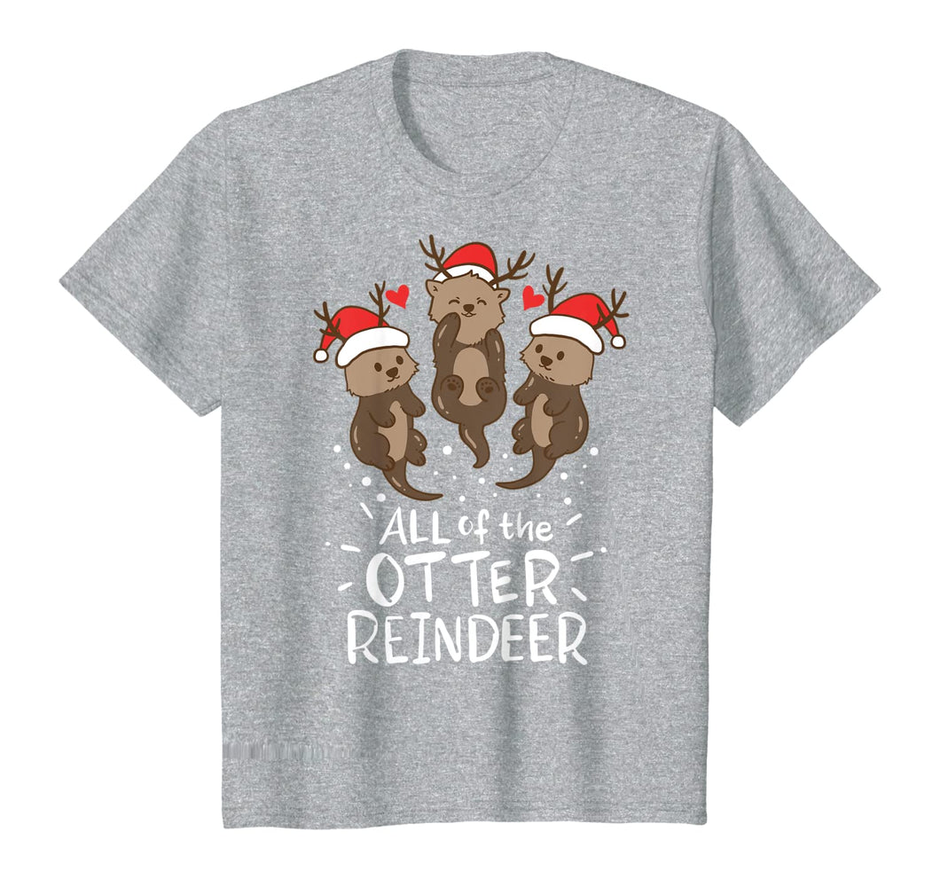 Funny shirts V-neck Tank top Hoodie sweatshirt usa uk au ca gifts for Otter Reindeer Deer Antler Moose Christmas Xmas Gift Present T-Shirt 127544