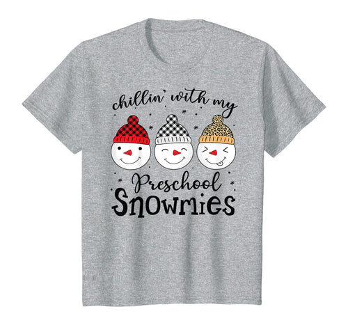 Funny shirts V-neck Tank top Hoodie sweatshirt usa uk au ca gifts for Chillin' With My Preschool Snowmies Christmas Teacher Gifts T-Shirt 1139224