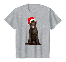 Load image into Gallery viewer, Funny shirts V-neck Tank top Hoodie sweatshirt usa uk au ca gifts for Santa Chocolate Labrador Christmas Gift T-Shirt 373279
