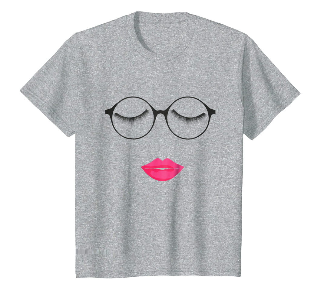 Funny shirts V-neck Tank top Hoodie sweatshirt usa uk au ca gifts for Geek Summer Glasses with Pink Lips and Eyelash TShirt 2101873