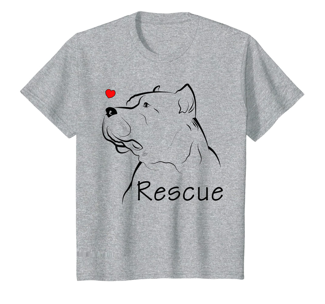Rescue Pitbull Dog Tshirt Funny Pitbull Lover Gifts