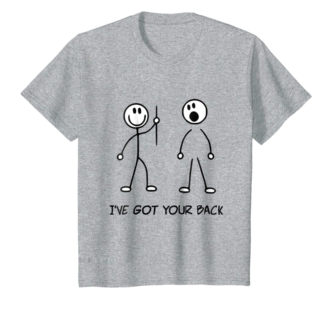 Funny shirts V-neck Tank top Hoodie sweatshirt usa uk au ca gifts for I've Got Your Back Stick Figure Printed Unisex T-Shirt 1684212