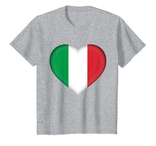 Load image into Gallery viewer, Funny shirts V-neck Tank top Hoodie sweatshirt usa uk au ca gifts for I Love Italy T-Shirt | Italian Flag Heart Outfit 356113
