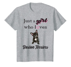 Funny shirts V-neck Tank top Hoodie sweatshirt usa uk au ca gifts for Cute Boston Terrier Gift Shirt For Girls 1095761
