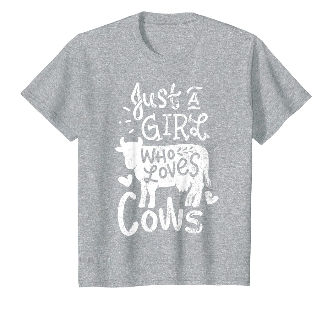 Funny shirts V-neck Tank top Hoodie sweatshirt usa uk au ca gifts for Just A Girl Who Loves Cows Shirt Cow T Shirt Funny Gift 1935435