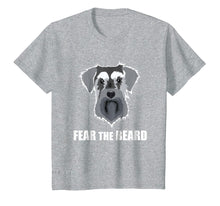 Load image into Gallery viewer, Funny shirts V-neck Tank top Hoodie sweatshirt usa uk au ca gifts for Dog Meme Fear the Beard Mini Schnauzer Dog T Shirt 1655311
