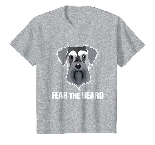 Funny shirts V-neck Tank top Hoodie sweatshirt usa uk au ca gifts for Dog Meme Fear the Beard Mini Schnauzer Dog T Shirt 1655311