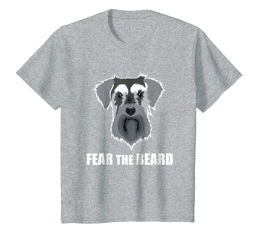 Funny shirts V-neck Tank top Hoodie sweatshirt usa uk au ca gifts for Dog Meme Fear the Beard Mini Schnauzer Dog T Shirt 1655311