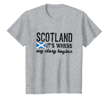 Load image into Gallery viewer, Funny shirts V-neck Tank top Hoodie sweatshirt usa uk au ca gifts for Scotland It&#39;s Where My Story Begins T shirt 3043018
