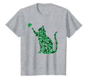 Funny shirts V-neck Tank top Hoodie sweatshirt usa uk au ca gifts for Happy Saint Patrick's Day Shamrock Cat T-Shirt 1980976