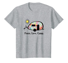 Load image into Gallery viewer, Camping Shirt, Peace. Love. Camp. T-Shirt, Gifts For Campers
