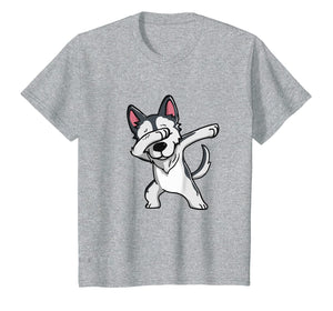 Funny shirts V-neck Tank top Hoodie sweatshirt usa uk au ca gifts for Siberian Husky Dog Dab Dance T-Shirt gifts for Boy Girls Kid 720461