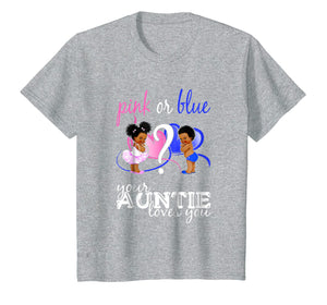 Funny shirts V-neck Tank top Hoodie sweatshirt usa uk au ca gifts for Pink Or Blue Your Auntie Loves You Gender Reveal Shirt 1341153