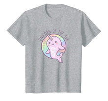Load image into Gallery viewer, Funny shirts V-neck Tank top Hoodie sweatshirt usa uk au ca gifts for Cute Girls Shirts - Unicorn Of The Sea Narwhal T Shirt 1210013
