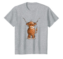 Load image into Gallery viewer, Cute Hairy Scottish Highland Cow T-Shirt For Women Men Kids
