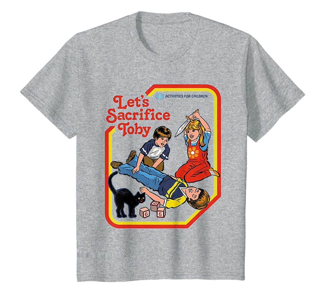 Funny shirts V-neck Tank top Hoodie sweatshirt usa uk au ca gifts for Funny-Let's-Sacrifice-Toby-Black-Cat T-shirt Cat Demon 806512