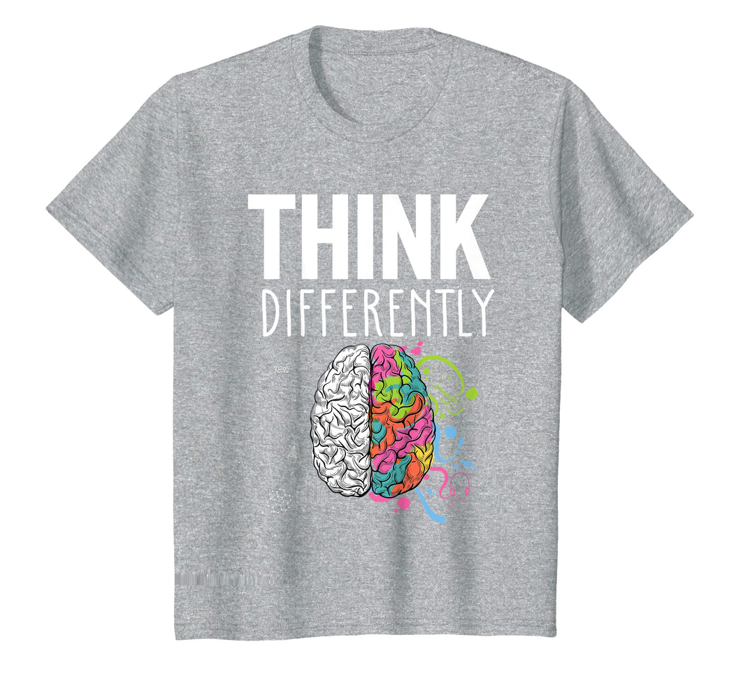 Funny shirts V-neck Tank top Hoodie sweatshirt usa uk au ca gifts for Neurodiversity Shirt Colorful Brain Think Differently Gift 2681692