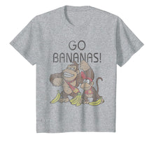 Load image into Gallery viewer, Funny shirts V-neck Tank top Hoodie sweatshirt usa uk au ca gifts for Nintendo Donkey Kong Go Bananas Vintage Graphic T-Shirt 771005
