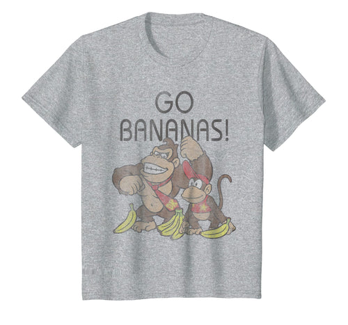Funny shirts V-neck Tank top Hoodie sweatshirt usa uk au ca gifts for Nintendo Donkey Kong Go Bananas Vintage Graphic T-Shirt 771005