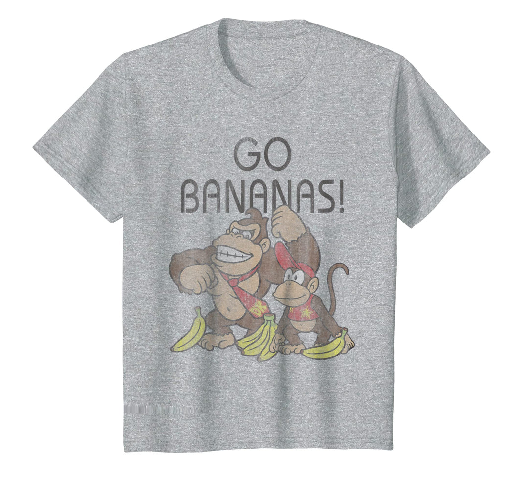 Funny shirts V-neck Tank top Hoodie sweatshirt usa uk au ca gifts for Nintendo Donkey Kong Go Bananas Vintage Graphic T-Shirt 771005