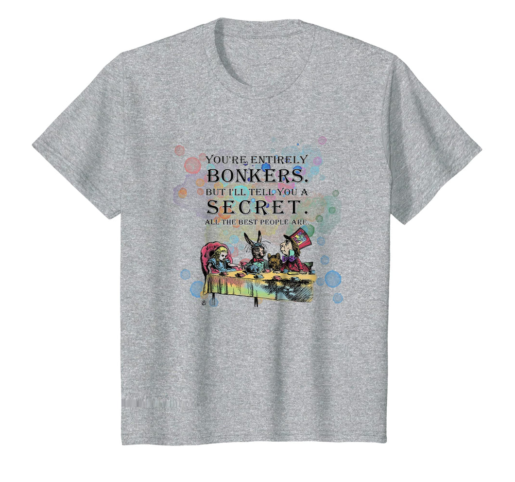 Funny shirts V-neck Tank top Hoodie sweatshirt usa uk au ca gifts for Tea Party - Bonkers Quote - Alice In Wonderland T Shirt 1704800