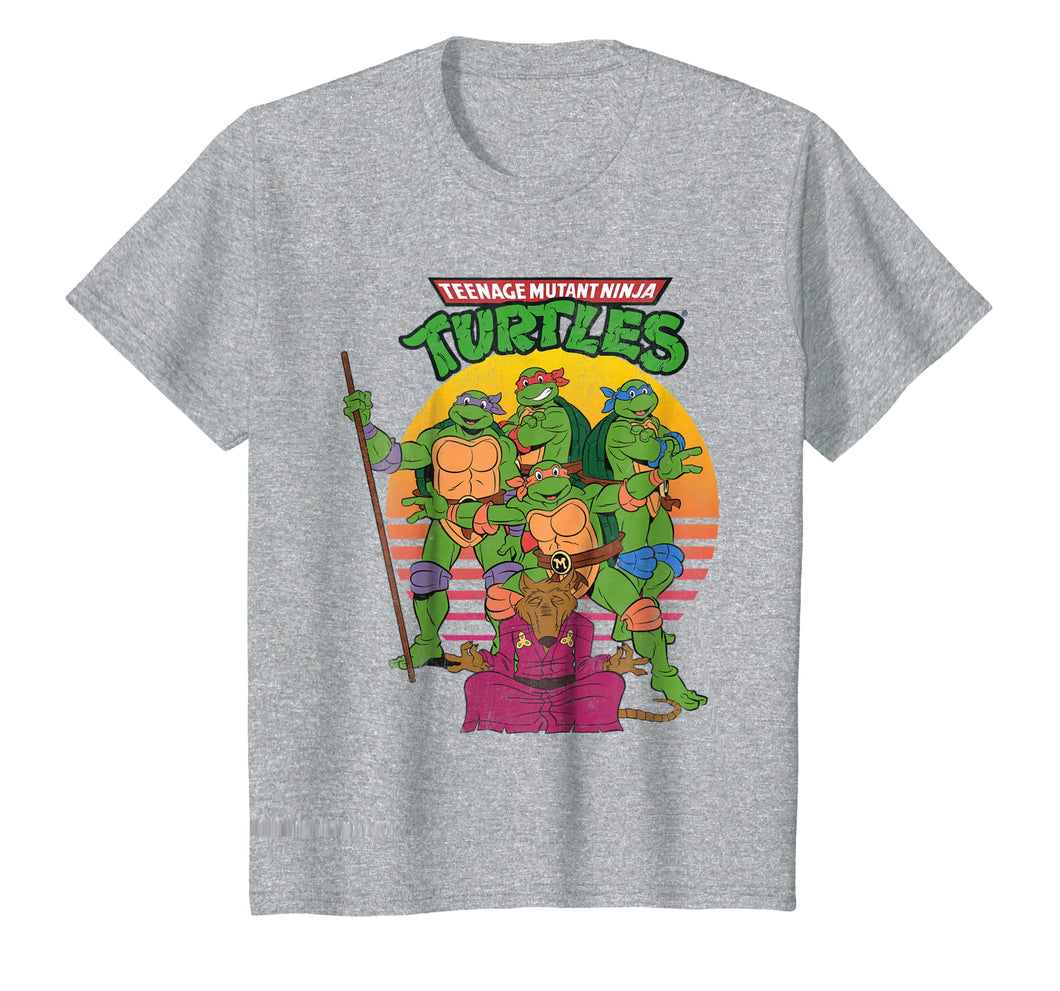 Teenage Mutant Ninja Turtles Retro Sun Group Tee-Shirt