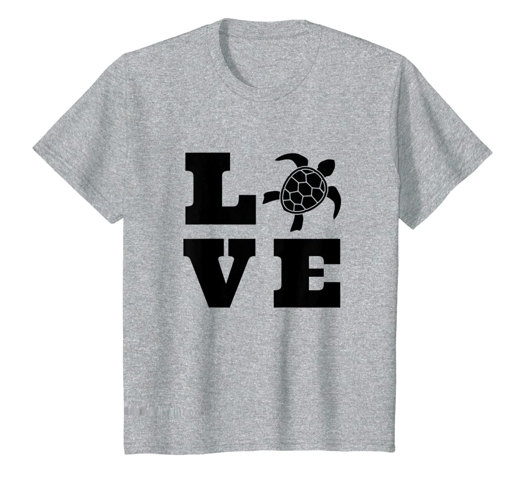 Turtle Lover Gifts Black Love Spelled With A Turtle Graphic T-Shirt-3213981