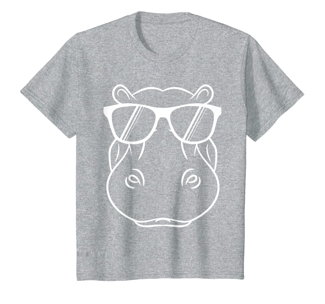 Hippopotamus T Shirt - Cool And Cute Hippo W/ Sunglass T-Shirt-201070