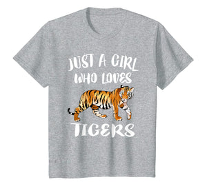 Just A Girl Who Loves Tigers Tiger Animal Lover Gift T-Shirt-249523