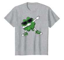 Load image into Gallery viewer, Dabbing Shamrock St Patrick's Day Funny Boys Girls Kids Dab TShirt100062
