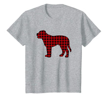 Load image into Gallery viewer, Mastiff Christmas Decor Red Plaid Buffalo Dog Gifts Family T-Shirt-1503139
