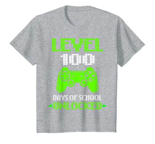 Level 100 Days Of School Unlocked Gamer Video Games Boys T-Shirt-1242438
