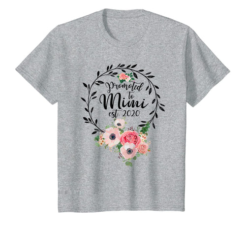 Promoted to Mimi Est 2020 - Floral First Time Grandma T-Shirt-1444542
