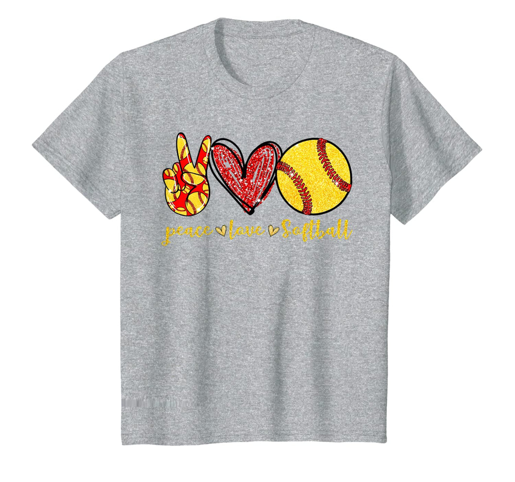 Peace Love Softball Cute Softball Lovers Gifts TShirt400622
