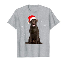Load image into Gallery viewer, Funny shirts V-neck Tank top Hoodie sweatshirt usa uk au ca gifts for Santa Chocolate Labrador Christmas Gift T-Shirt 373279
