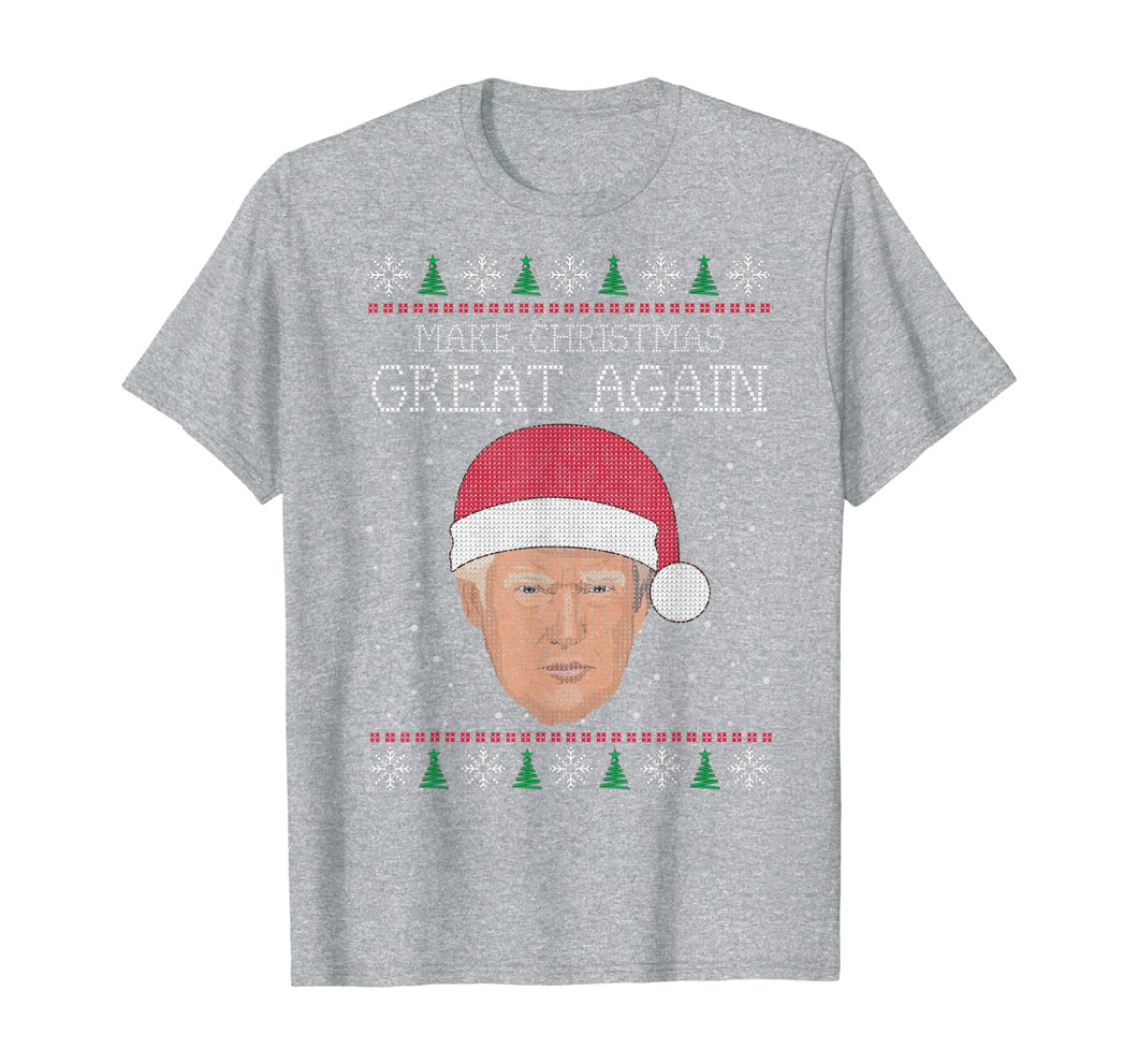 Unique Graphics Make Christmas Great Again Funny Christmas T-Shirt