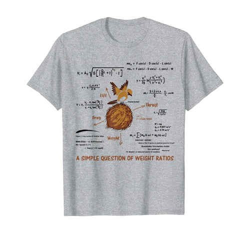 A Simple Question Of Weight Ratios Funny Math T-Shirt 95838