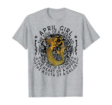 Load image into Gallery viewer, April Girl The Soul Of A Mermaid Tshirt Funny Gifts Women TShirt70437
