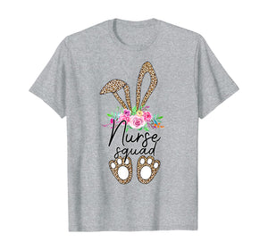 Leopard Print Bunny Nurse Squad Easter 2020 Gifts TShirt410154