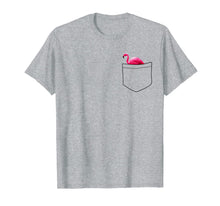 Load image into Gallery viewer, Mini Pink Flamingo Shirt Pocket Pet Rose Feather Gold Shirt 734600
