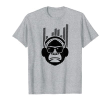 Load image into Gallery viewer, Solid Jammin Monkey Rockin Headphones Shades T-Shirt
