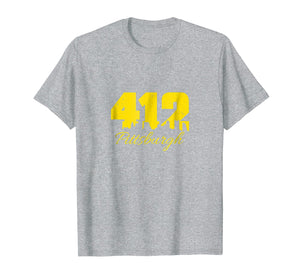 Funny shirts V-neck Tank top Hoodie sweatshirt usa uk au ca gifts for Pittsburgh Tshirt 412 City Skyline Yellow Pittsburgh T-shirt 2029990