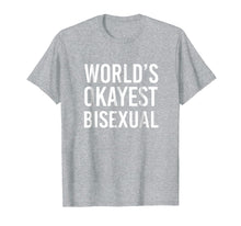 Load image into Gallery viewer, World's Okayest Bisexual Funny T Shirt Lgbt Gift Equality
