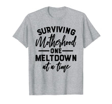 Load image into Gallery viewer, Funny shirts V-neck Tank top Hoodie sweatshirt usa uk au ca gifts for Surviving Motherhood one Meltdown at a time T-shirt 2004929
