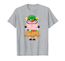 Load image into Gallery viewer, Funny shirts V-neck Tank top Hoodie sweatshirt usa uk au ca gifts for Hula Dancing Hawaiian Luau Piggy w/ Grass Skirt T-Shirt 3313239

