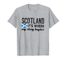 Load image into Gallery viewer, Funny shirts V-neck Tank top Hoodie sweatshirt usa uk au ca gifts for Scotland It&#39;s Where My Story Begins T shirt 3043018
